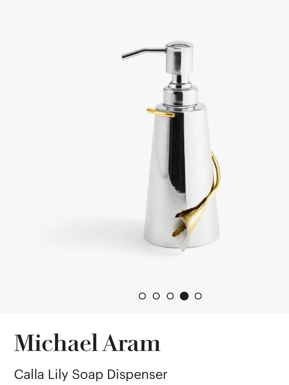 Michael Aram
Calla Lily Soap Dispenser gently used